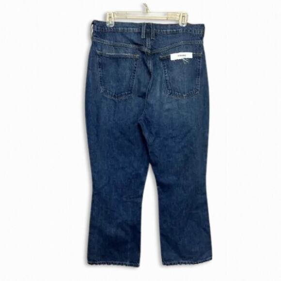 Frame Le High N Tight Jeans Mini Bootcut Cropped Washed Blue Women's US 27 NWT - Picture 5 of 10